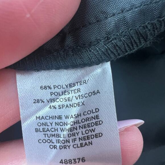 Ann Taylor Women's Black Dress Pants Straight Leg Size 12 Cuffed Office Career - Picture 8 of 10